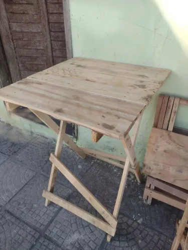 Mesa de madeira dobrável de fábrica