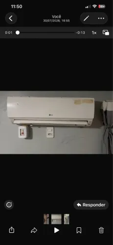 Evaporadora LG 7000 Btus