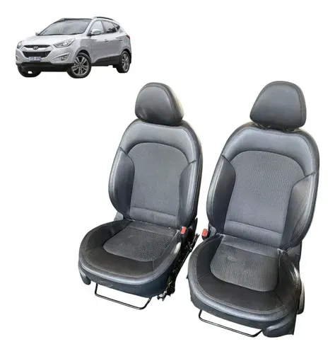 Par Bancos Dianteiros Hyundai Ix35 2015 Cinza-escuro