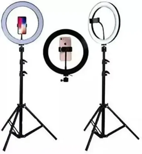 Ring Light Led Iluminador 10 polegadas Completo + Tripé 2.1m