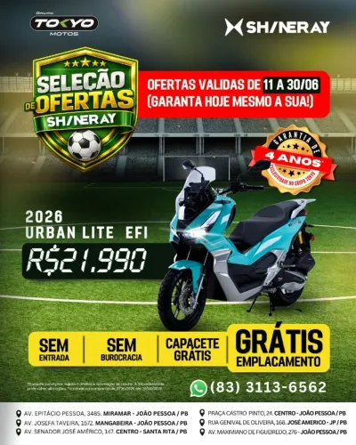 Shineray Urban 150 2026 | Scooter Mais completo e Tecnológica do Mercado!!