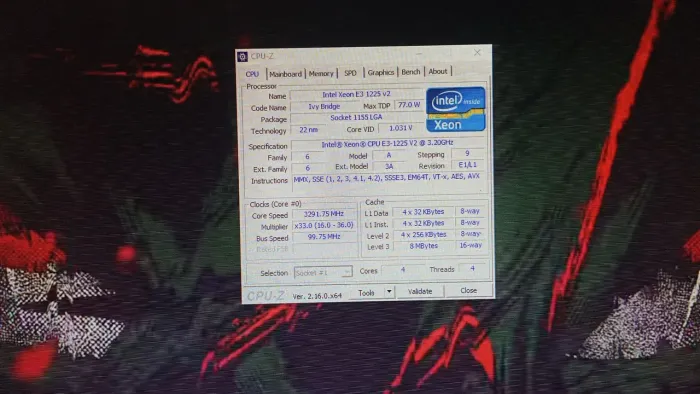 Xeon E3 1225 v2