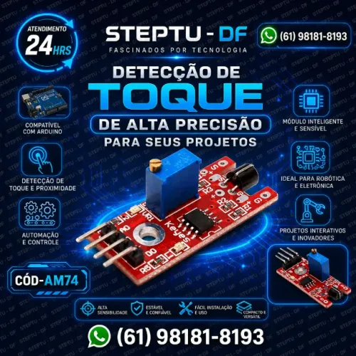 Sensor Toque Detecção De Metal Arduino Raspberry Pic Robotica COD-AM74