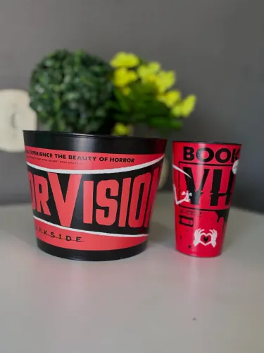 Kit Cinema Balde+ Copo VHS ( Darkside)