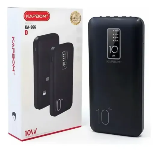 Carregador Portátil 10000mah Power Bank Ka-966 Celular