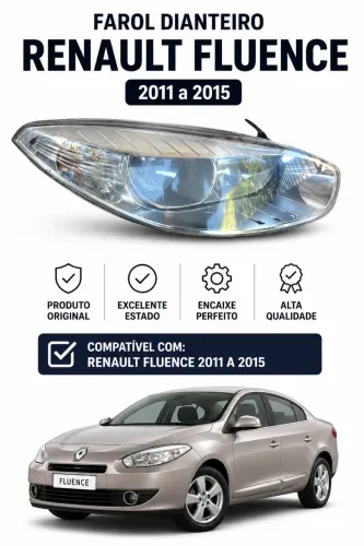 Farol Direito Renault Fluence 2011 a 2015
