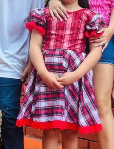 Vestido quadrilha 