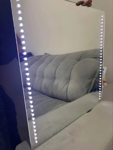 Espelho 55x55cm com led - novo