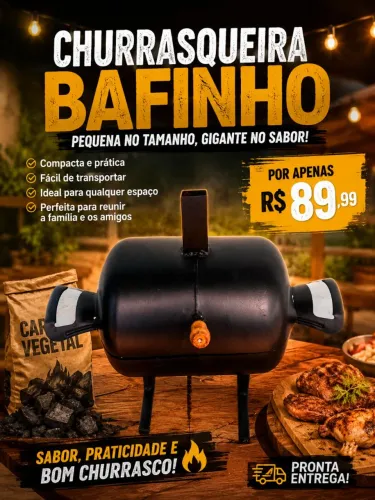 Churrasqueira bafinho de qualidade