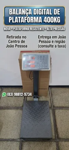 BALANÇA ATÉ 400KG DIGITAL DE PLATAFORMA ? NOVA