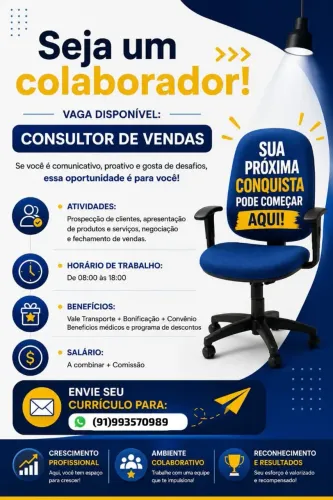 Venha fazer parte da nossa equipe!
