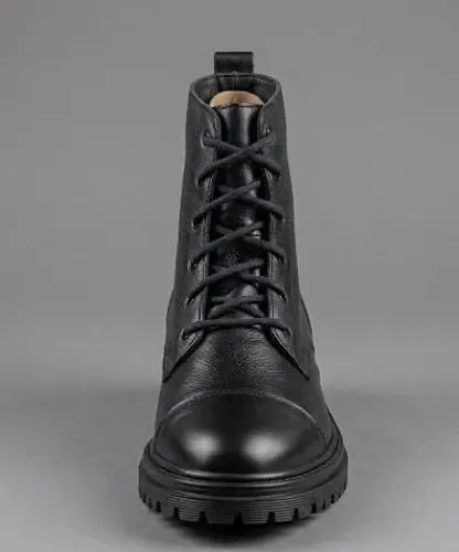 Coturno de couro feminino, número 35, Sonho dos Pés, preto. Novo