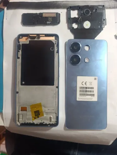 Chassi, bateria, todos os flex, antena, tampa traseira, alto falante origina Redmi note 13