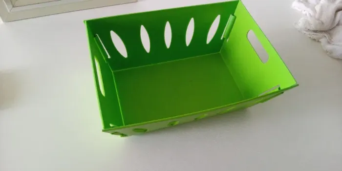 cesta organizadora grande Martiplast. cor verde limão. Modelo CG 510