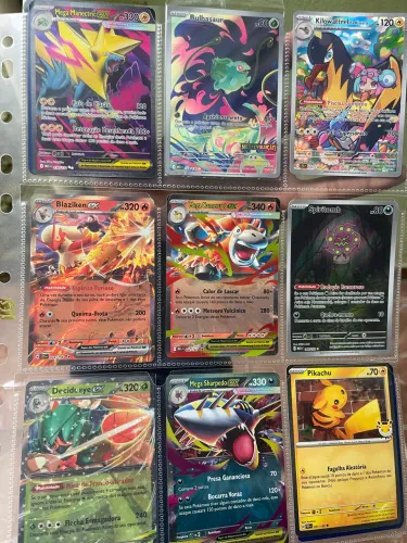 Lote Pokémon TCG - Cartas Raras, Megas e Artes Especiais (Originais)