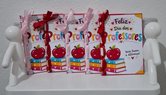 Caderneta Personalizadas dia dos Professores