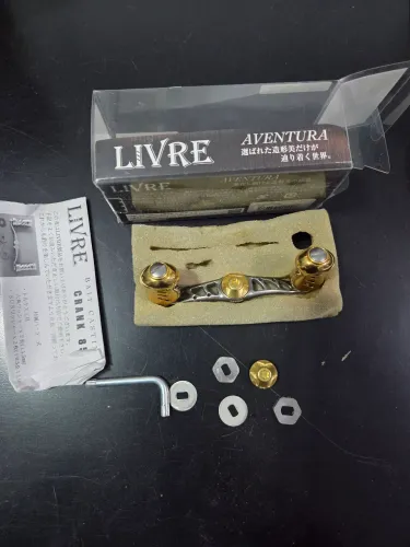 Manivela MegaTechLivre 85mm Dourado/Cinza (Única peça)