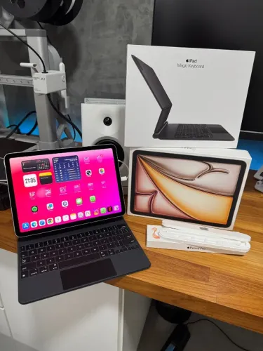 iPad Air 11" 128GB M2 + Apple Magic Keyboard + Apple Pencil Pro - Kit Completo