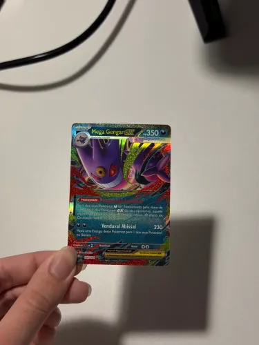 Carta Pokémon Tcg Mega Gengar Ex (056/094) fogo fantasmagórico 