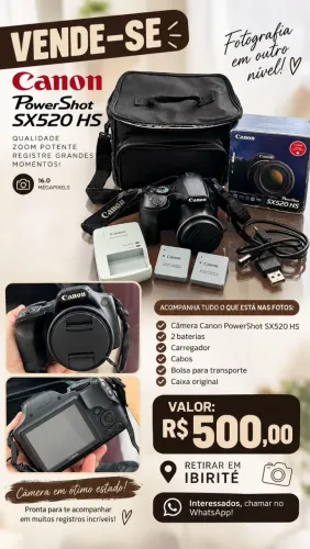 Câmera Fotográfica Canon PowerShot SX520 HS
