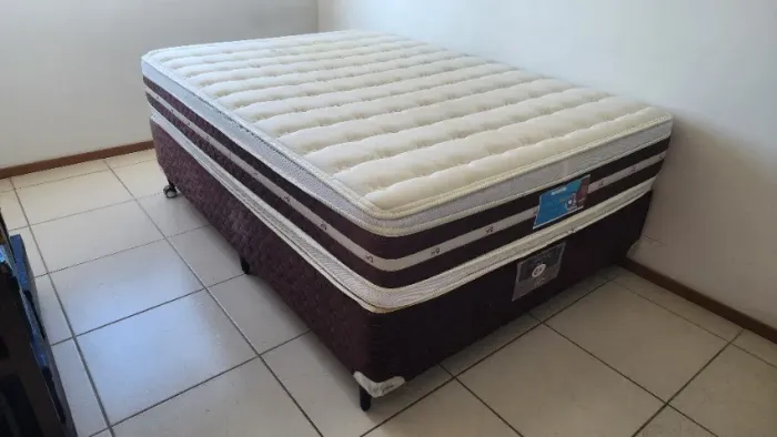 Cama Box casal e colchão de mola Castor Silver Star Tecnopedic - Muito confortavel