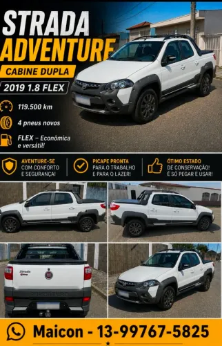 Fiat Strada Adventure1.8/ 1.8 Locker Flex CD 2019