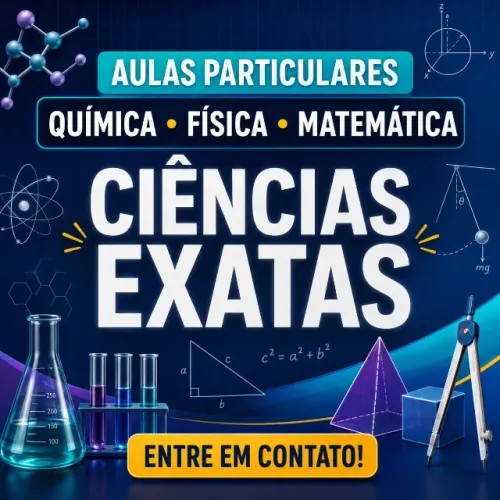 Aulas particulares - Química/Física/Matemática