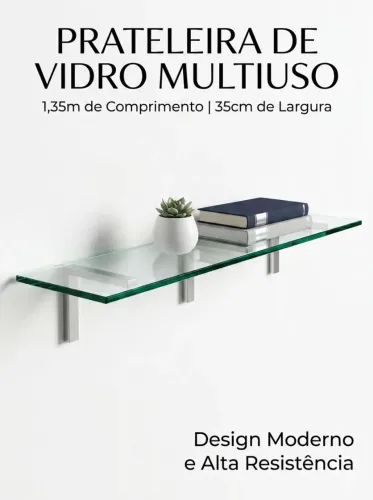 Prateleira de vídro 16und