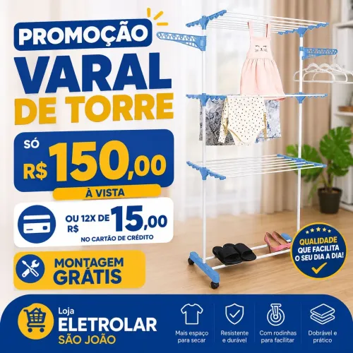 Varal de torre 