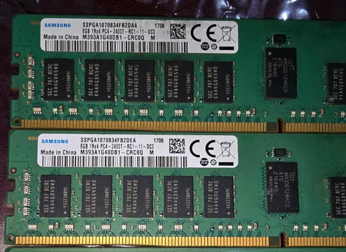 Kit Memória (2X8GB)16GB DDR4 Samsung ECC RDIMM 2400MHz Compatível X99