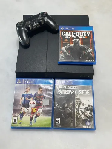 PS4 Fat + Controle Original + 3 Jogos | Tudo Funcionando