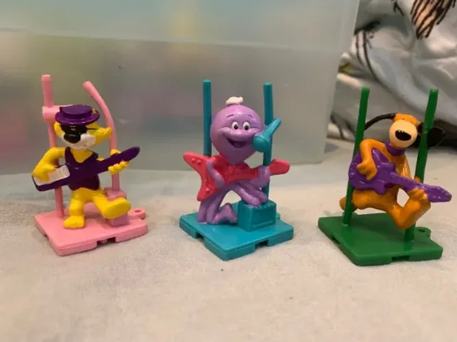 bonecos miniatura hanna barbera toon rock anos 90
