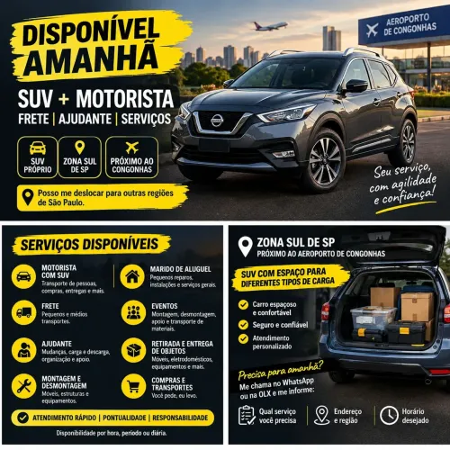 DISPONÍVEL AMANHÃ 02/10 ? ZONA SUL DE SP