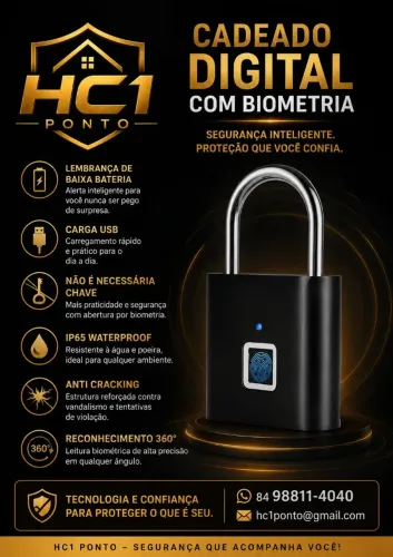 Cadeado digital com biometria