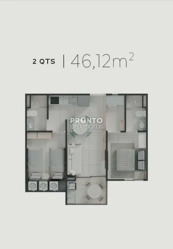 Apartamento com 2 quartos em Carneiros