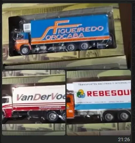 3 caminhões coleção