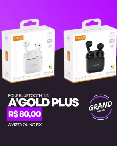 Fone Bluetooth 5.3 A'Gold Plus