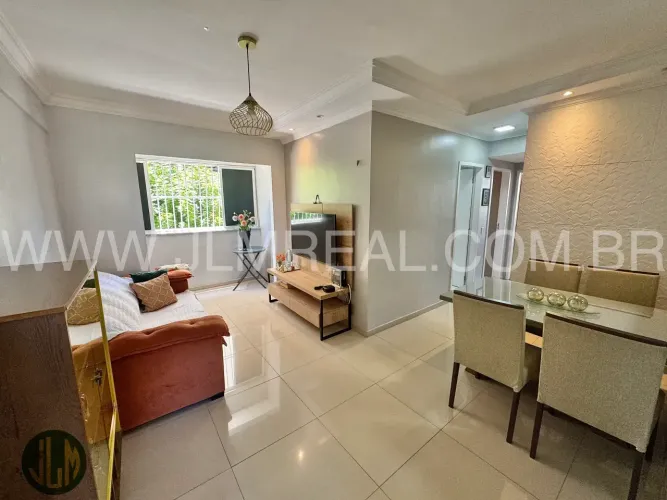 APARTAMENTO NO CONDOMÍNIO DOUGLAS ALBUQUERQUE, BAIRRO DAMAS, 60m², 3 QUARTOS, 2 VAGAS