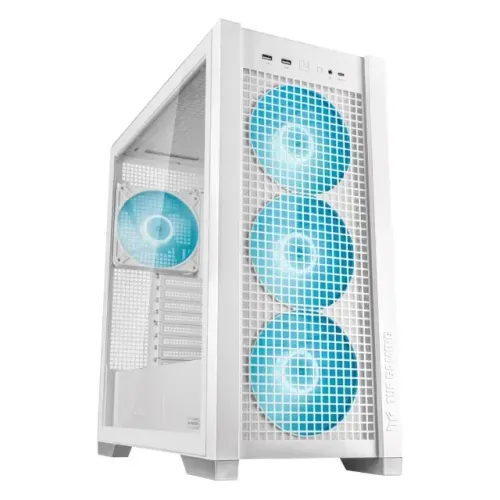 Gabinete Gamer Asus TUF Gaming GT302 ARGB BTF E-ATX Mid Tower 4X 140MM Fan Branco