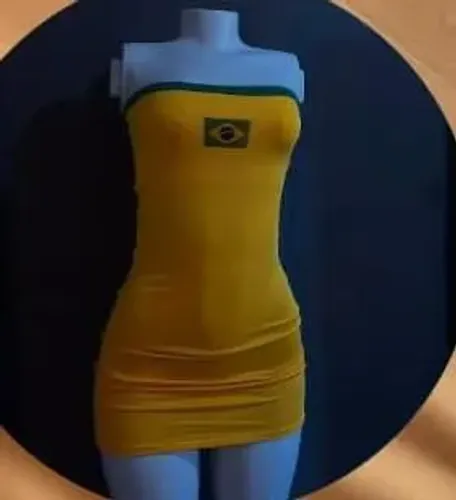 Vestido da copa do Brasil 