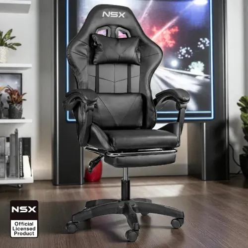 Loja da Fábrica - Cadeira Gamer - Preta - Couro Sintético - NSX