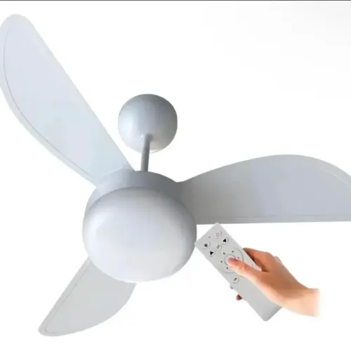 Ventilador de Teto Com Controle - 6 Velocidades - Super Econômico + 2 Pás Extras