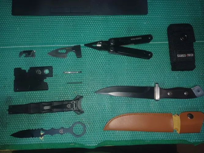 Kit muti ferramentas alicate e lâminas