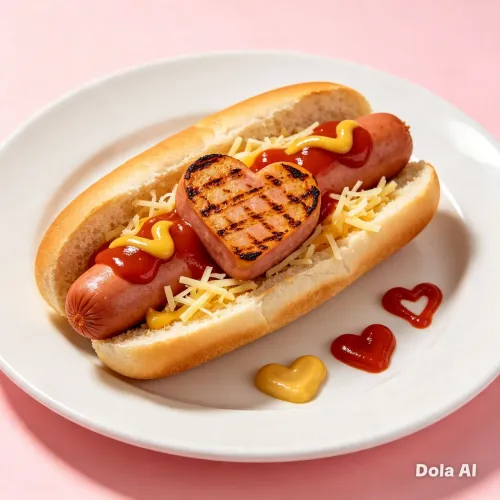 Cachorro quente coração