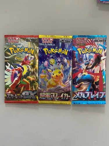 Pokémon combo de 3 boosters japoneses