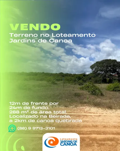 Ótimo terreno na Beirada (Aracati)