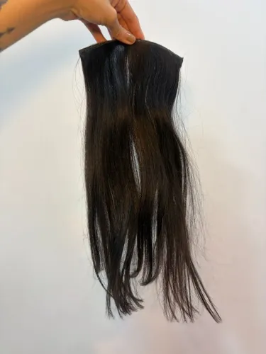 Mega Hair Fita Adesiva - Cabelo Natural Brasileiro | Castanho | 40 cm