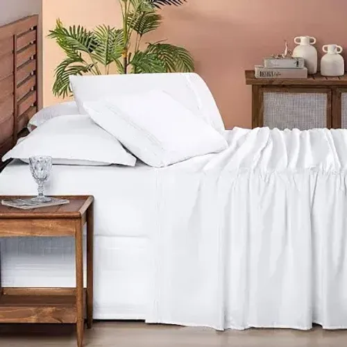 Jogo de Cama Branco Neve Honório Queen 