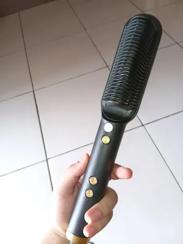 escova alisadora de cabelo elétrica