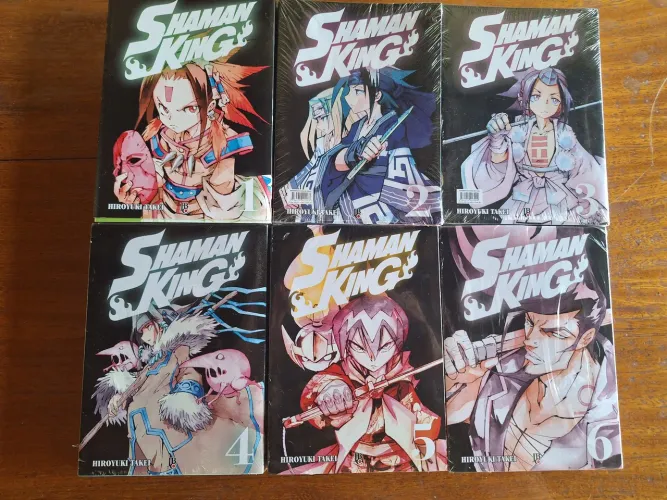 Mangás Shaman King vol 1 ao 6